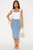 Skirt in Denim 98% cotton