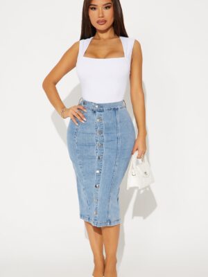 Skirt in Denim 98% cotton