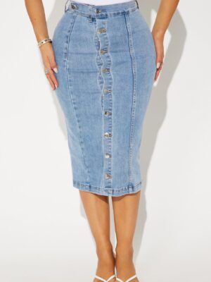 Skirt in Denim 98% cotton