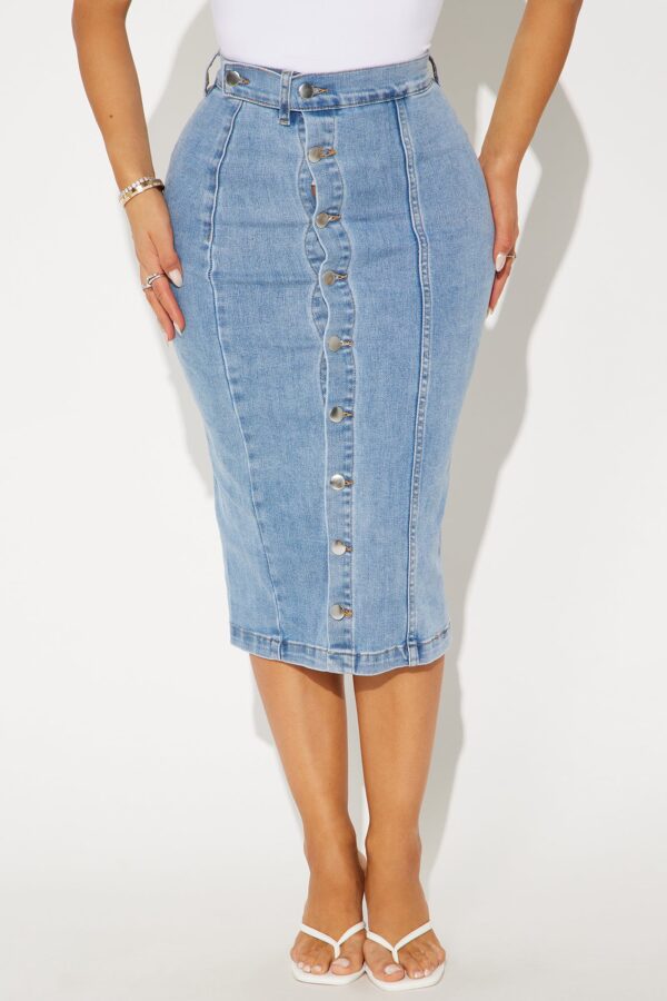 Skirt in Denim 98% cotton