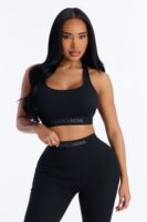 Black Ribbed Leggings
