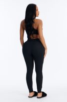 Black Ribbed Leggings