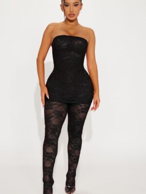 Jumpsuit in Black 92% nylon