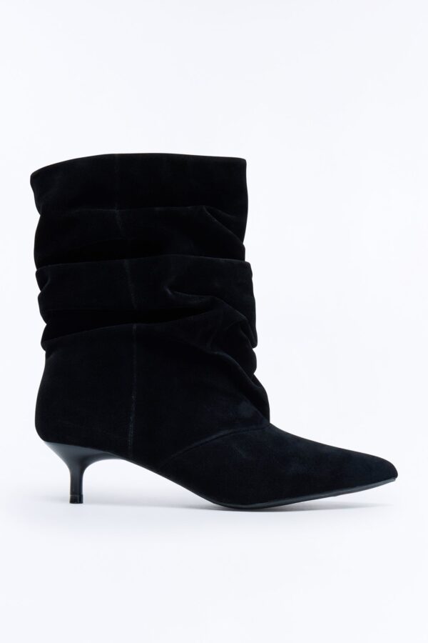 Freddi Ruched Bootie - Black
