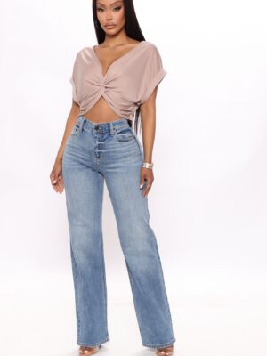 Pants in Blue 70% cotton