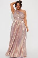 Lavender One-Shoulder Dress