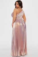 Lavender One-Shoulder Dress