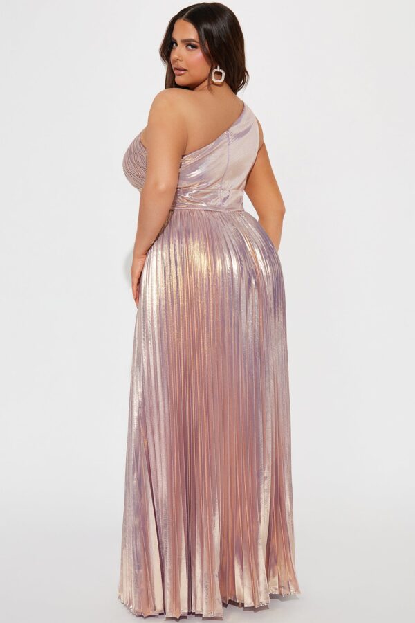 Lavender One-Shoulder Dress