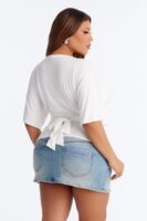 Top in White 95% rayon