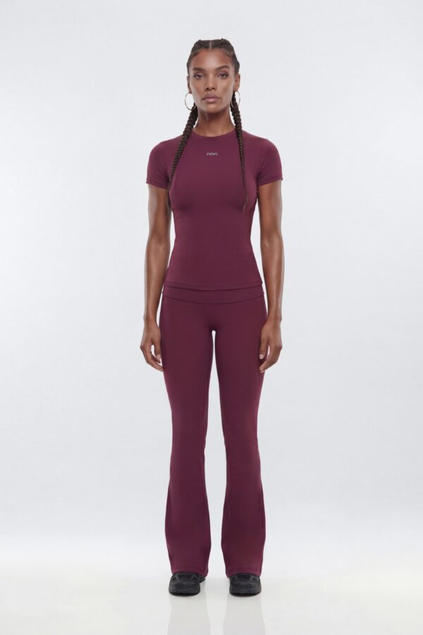 ProStretchâ„¢ Short Sleeve Sports Top - Merlot