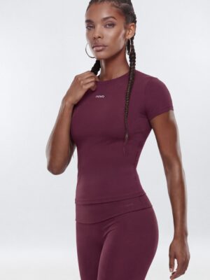 ProStretch™ Short Sleeve Sports Top - Merlot