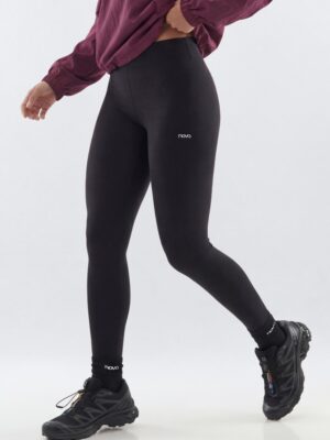 V-Neck Leggings in Black