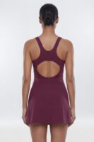 ButterSoft Cut Out Racerback 2-in-1 Active Dress - Merlot