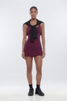 ButterSoft Cut Out Racerback 2-in-1 Active Dress - Merlot
