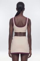 Top with contrast trim