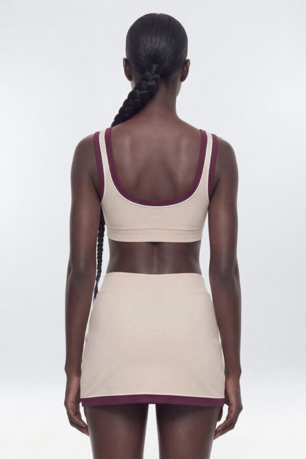 Top with contrast trim