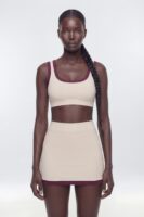 Top with contrast trim