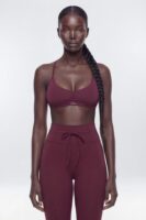 ProStretch™ Adjustable Strap Back Sports Bra - Merlot