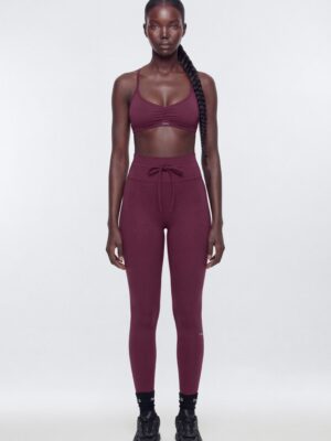 ProStretchâ„¢ Adjustable Strap Back Sports Bra - Merlot