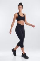 V-Neck Top in Black