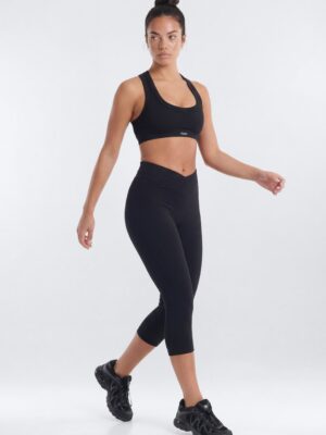 V-Neck Top in Black
