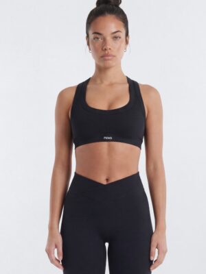 V-Neck Top in Black
