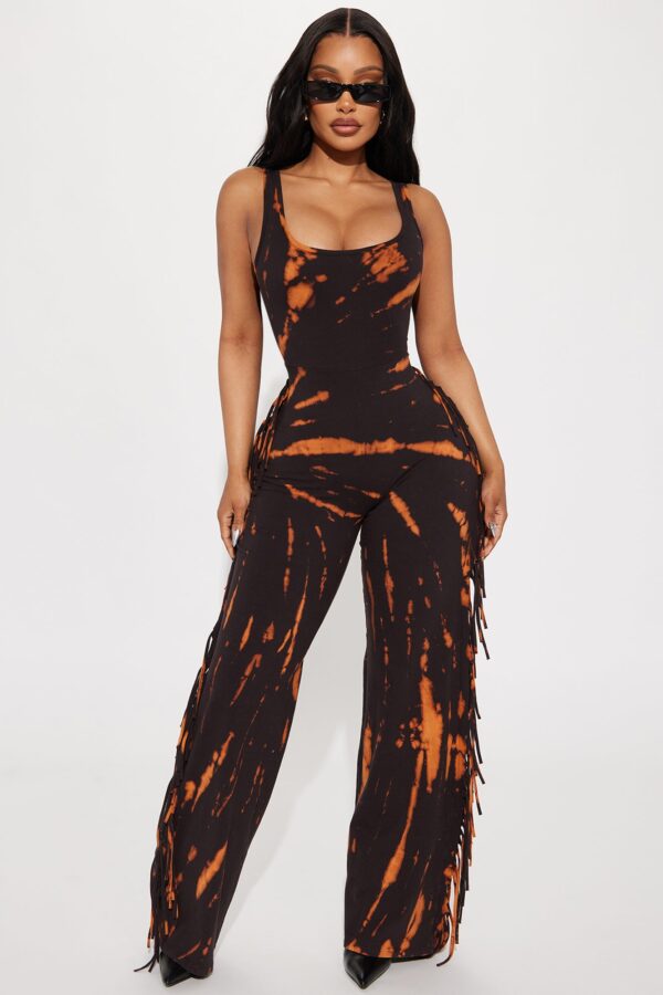 Jumpsuit in Black 95% cotton