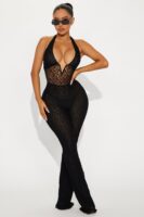 She's Iconic Lace Jumpsuit - Black