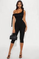 Jumpsuit with an one shoulder