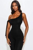 Jumpsuit with an one shoulder