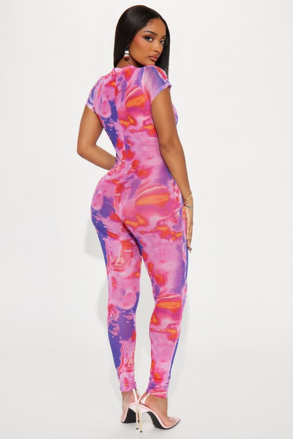 Jumpsuit in Purple 95% polyester