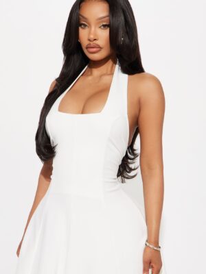 Dress with a square neck