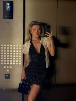Ladies Kit Black and White Dress