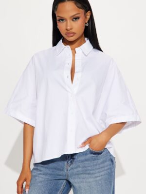 Shirt in White 100% cotton