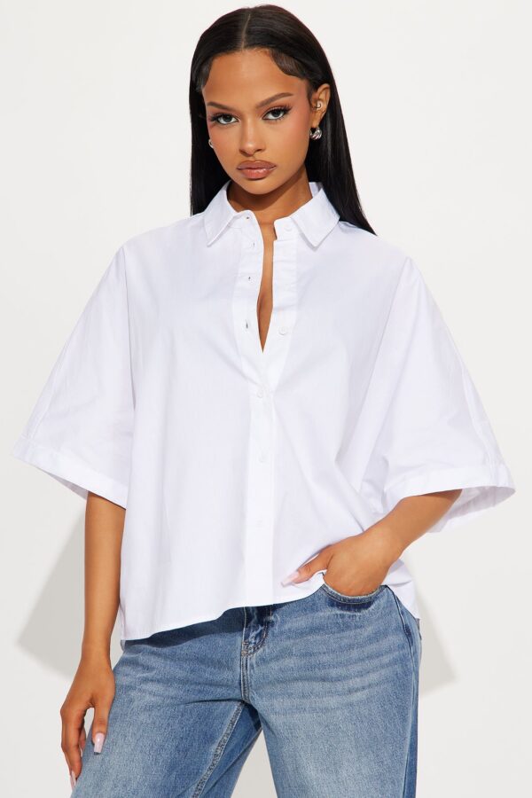 Shirt in White 100% cotton
