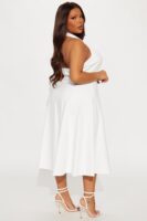 Dress with a square neck