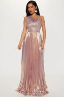 Lavender One-Shoulder Dress