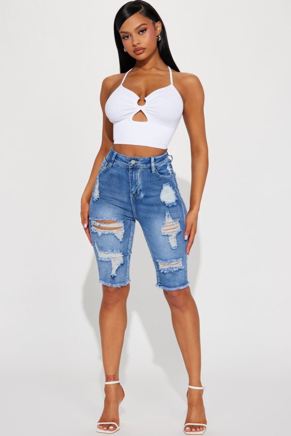 Shorts in Denim 54% cotton