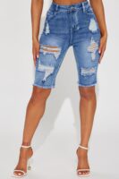 Shorts in Denim 54% cotton