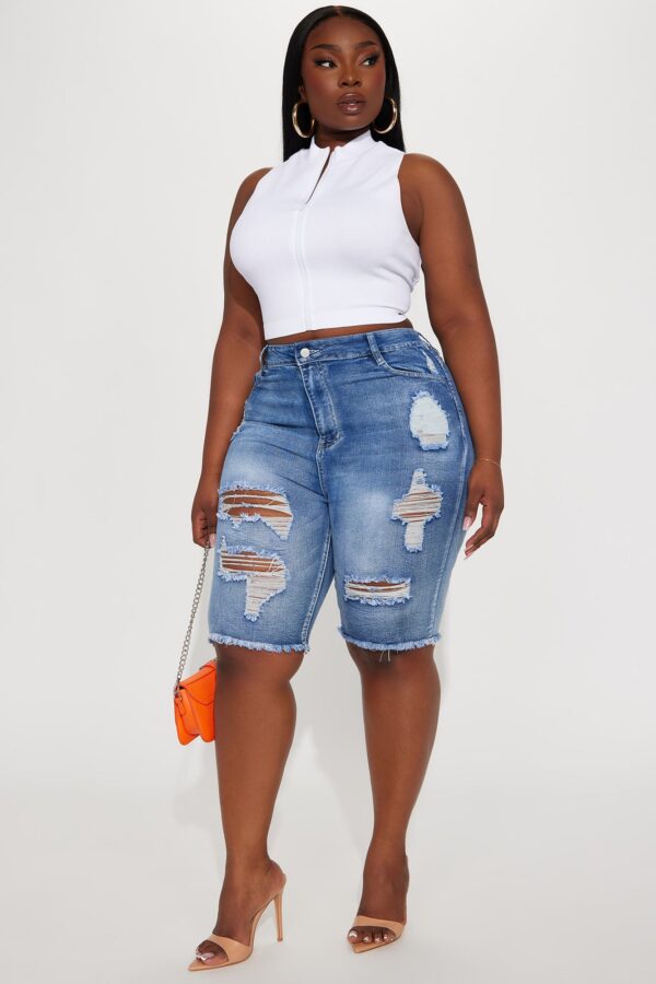 Shorts in Denim 54% cotton