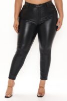 She Bad PU Leather Pant - Black