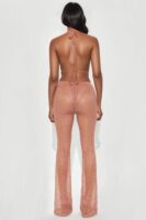 Nude V-Neck Jumpsuit