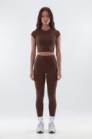 Brown Top with cropped