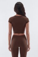 Brown Top with cropped