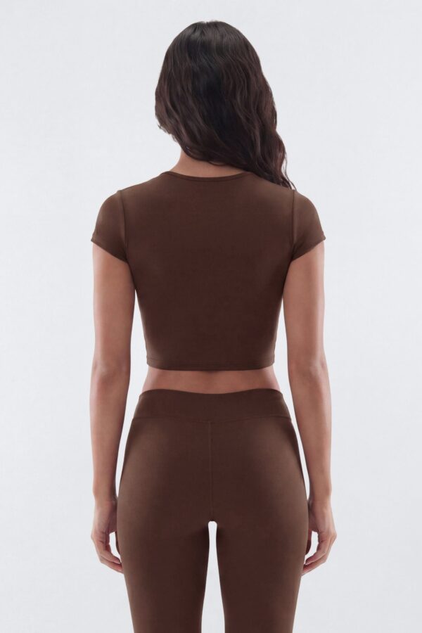 Brown Top with cropped