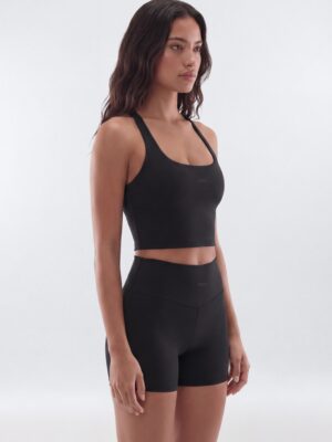 Top in Black 82% polyester