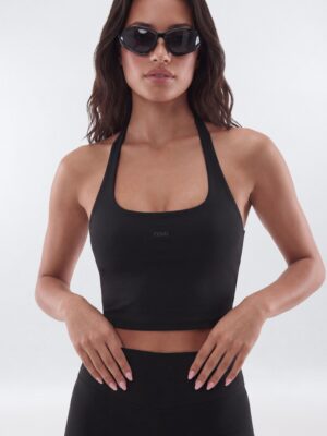 Top in Black 82% polyester