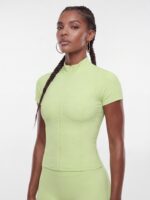 Jacket with mock neck