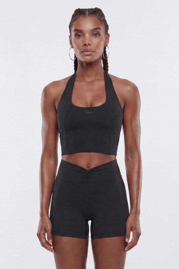 Top in Black 67% nylon