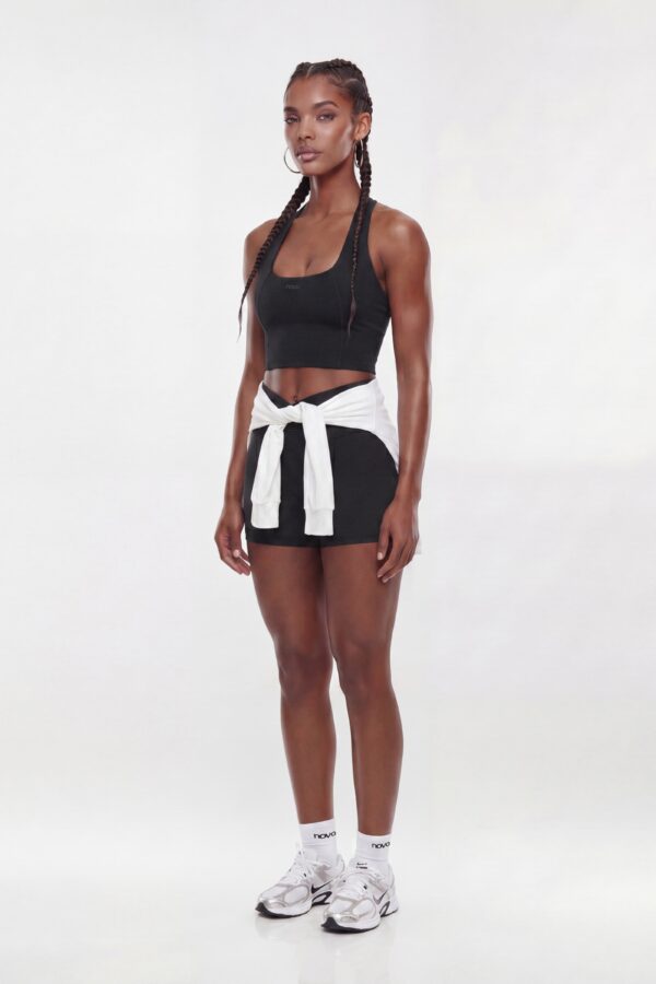 Top in Black 67% nylon